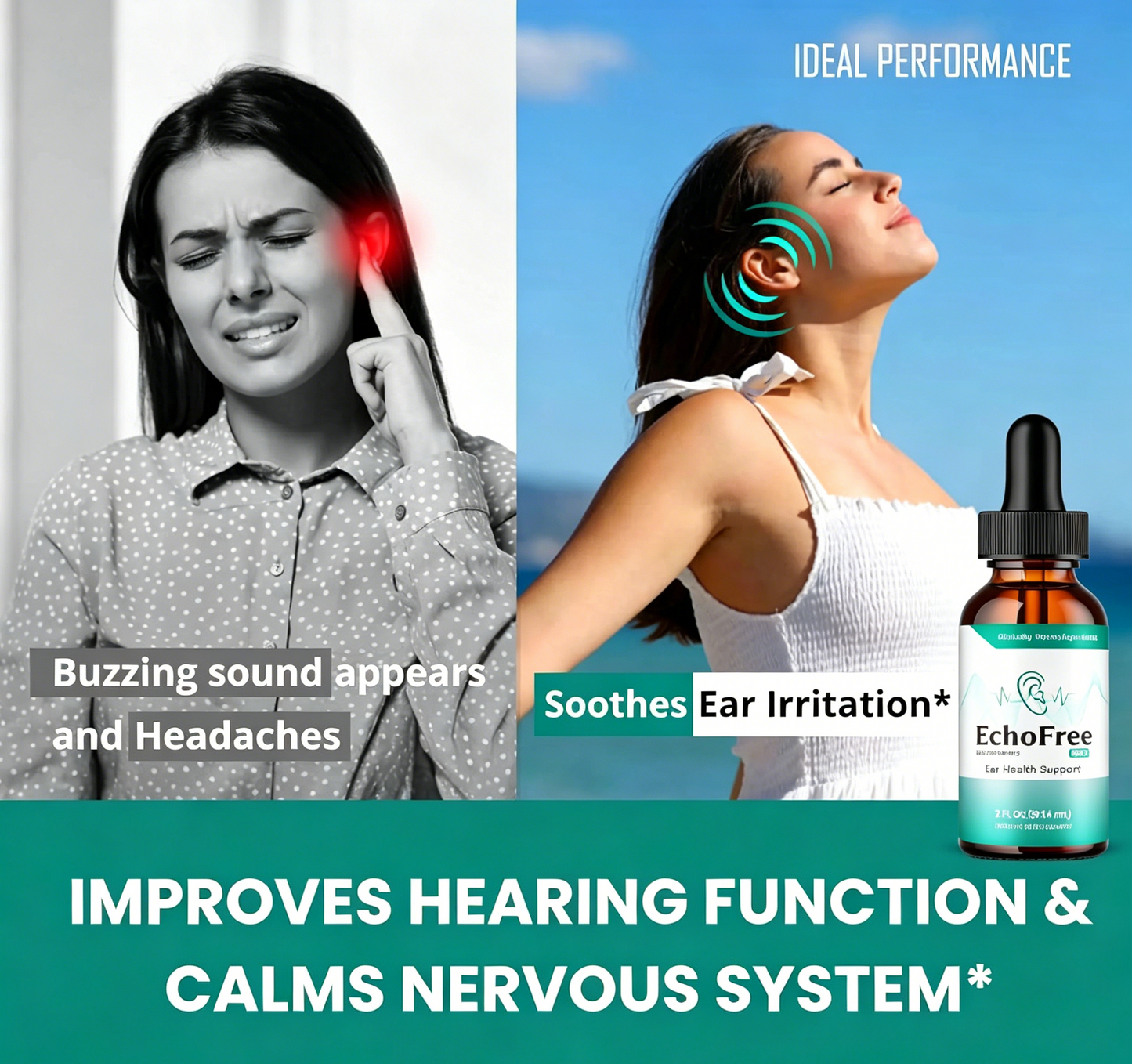 Echo Free Tinnitus Drops 30ml  (2 Pack)